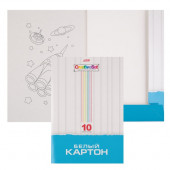 картон белый 10лист. А4 CreativeSet Хатбер