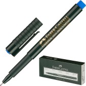 Ручка-линер Faber-Castell 0,4мм синий 1/12