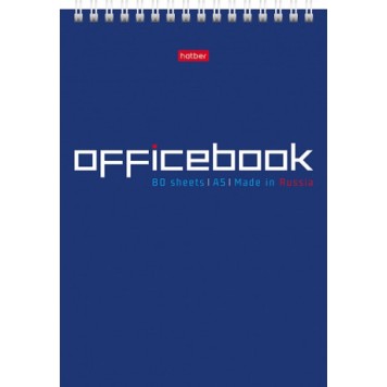 Блокнот А5 80л. гребень Office Book Хатбер