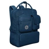 Рюкзак (/5 темно-синий)Синий с трями дополнительными карманами кошельками