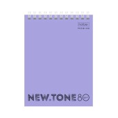 Блокнот а6 80л. гребень newtone pastel лаванда-2 хатбер