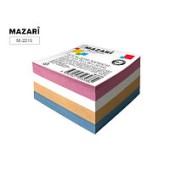 Блок бумаги mazari 90*90*50мм цветной м-2215
