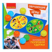 Обучающие игры bondibon настольная игра «попробуй удержи», box 25,5x6,5x25,5 см