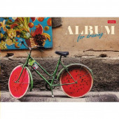 Альбом д/рис 24л. склейка лето на велосипеде хатбер