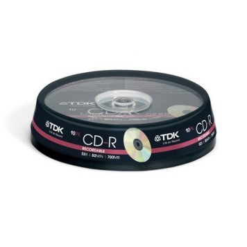 диск CD-R TDK 52x 700Мб. Cake boxb 10шт.