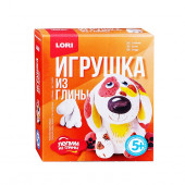 Игрушка из глины собачка