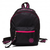 Рюкзак hatber fashion черный с розовым 33х25х16 1отд.