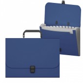 Папка портфель пластиковый ErichKrause® Matt Classic, A4, синий