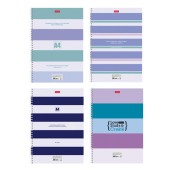 Тетрадь 80л.кл. А4 гребень Полоски Хатбер