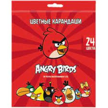 Карандаши 24цв. angry birds