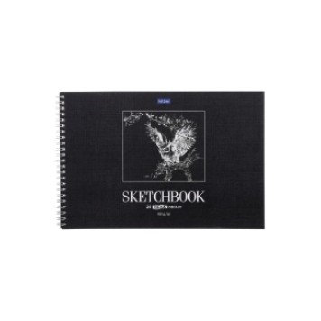 Блокнот А4 20л. SketchBook  Сова из черной бумаги Хатбер
