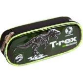 Пенал 1-отд. deVENTE T-Rex 22x9x5 см, овальный