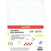 Обложки  картон А4 250г/м2 кожа белый DeVente