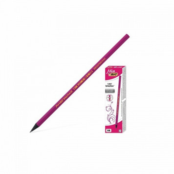 карандаш чернографитный BIG пластик Miss Bic розовый