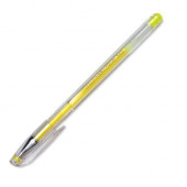 ручка гелевая CROWN желтая 0.5мм