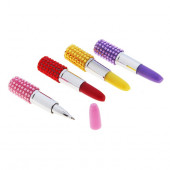 ручка шариковая Помада со стразами Schreiber 