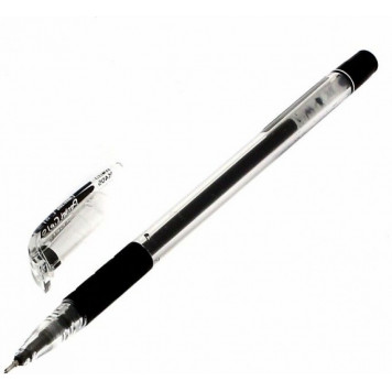 ручка гелевая CROWN черная 0,5мм игольчатый стержень