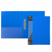 папка 002кольца 25мм Hatber синяя