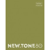 Тетрадь 80л.кл. А5 кольц.креп. NEWtone PASTEL Олива Хатбер